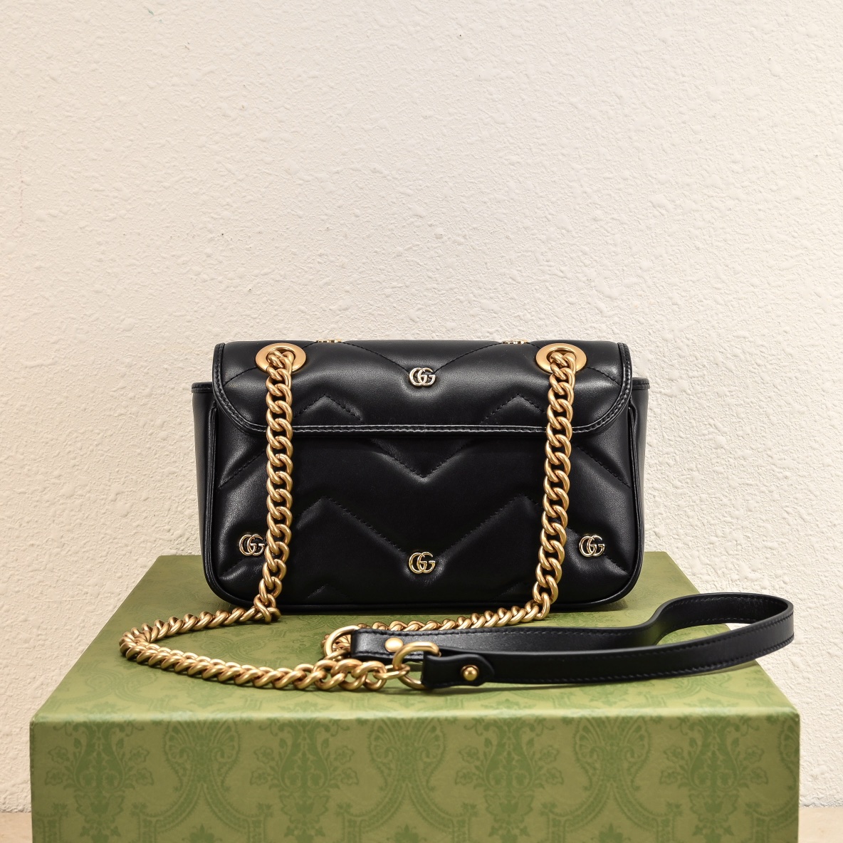 GG MARMONT SHOULDER BAG-Black-446744