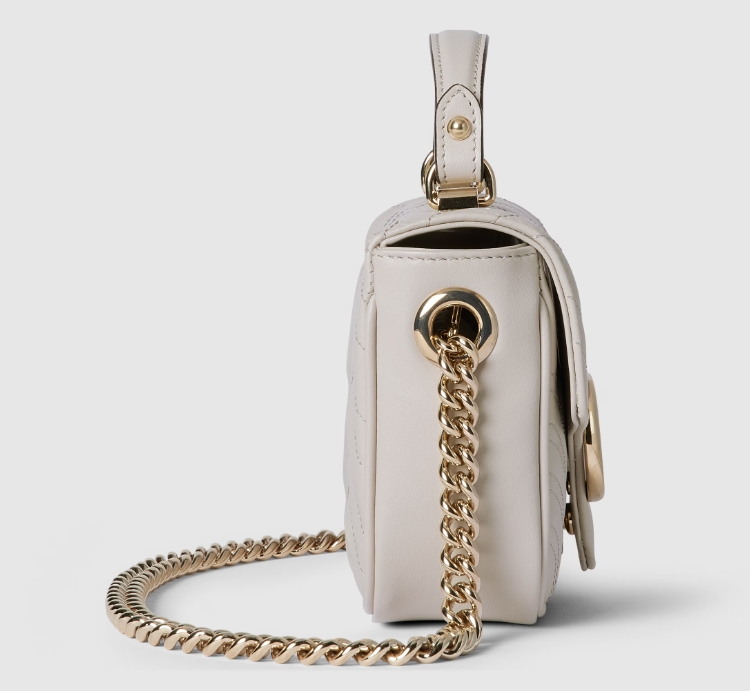 GG MARMONT MINI TOP HANDLE BAG-Grey-811238