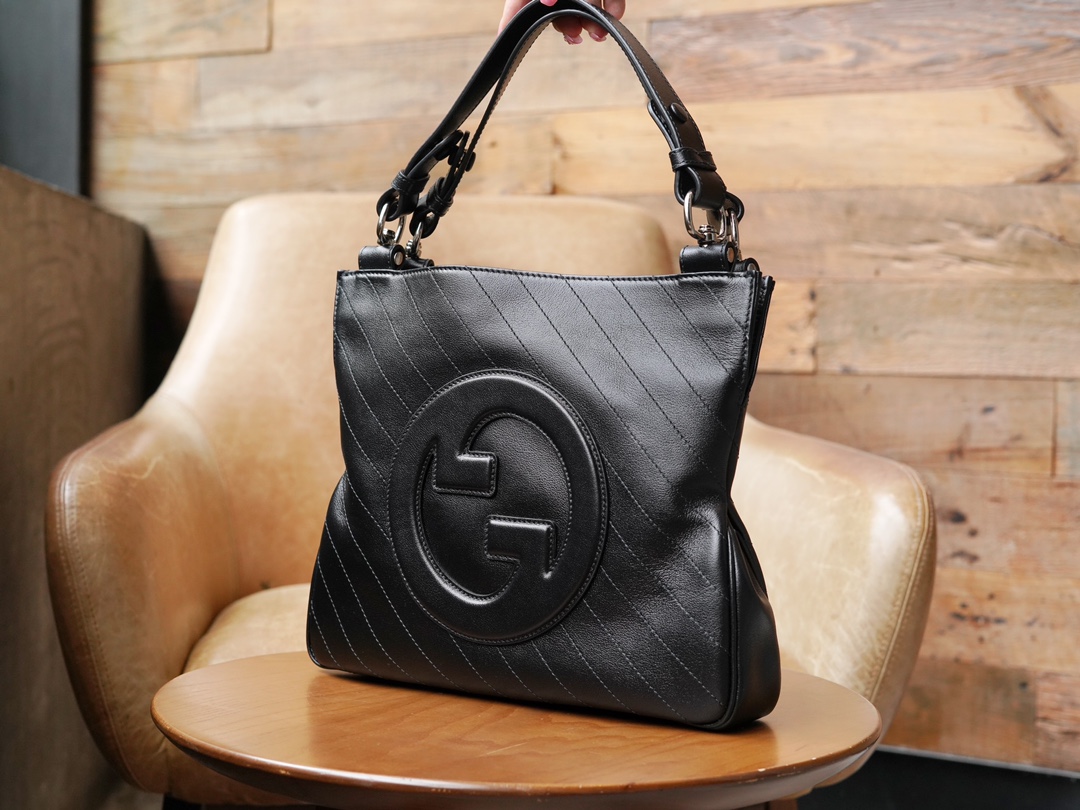 GUCCI BLONDIE SMALL TOTE BAG-Black-751518