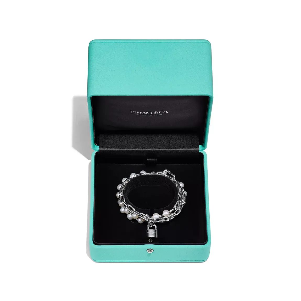 Tiffany Pearl Lock Bracelet in Silver
