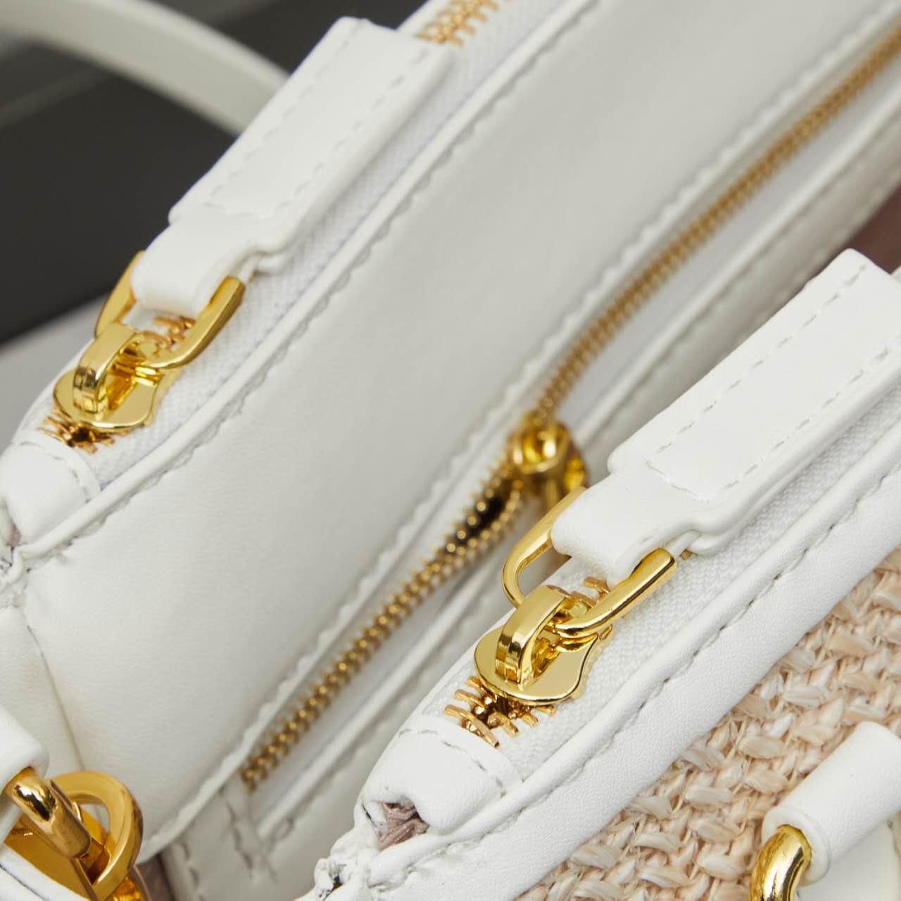 Prada stunning straw bag