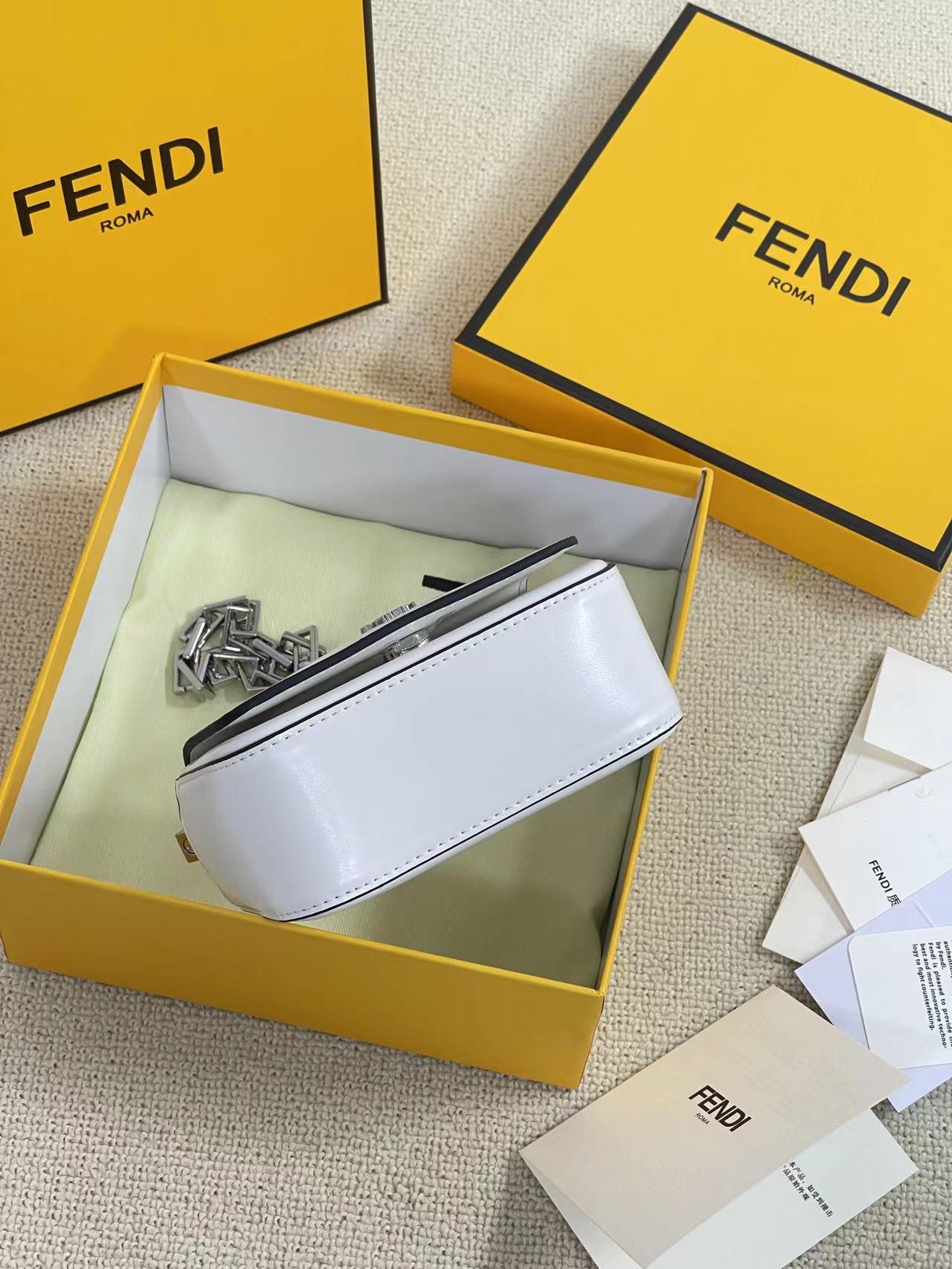 FENDI-First Nano Bag-White
