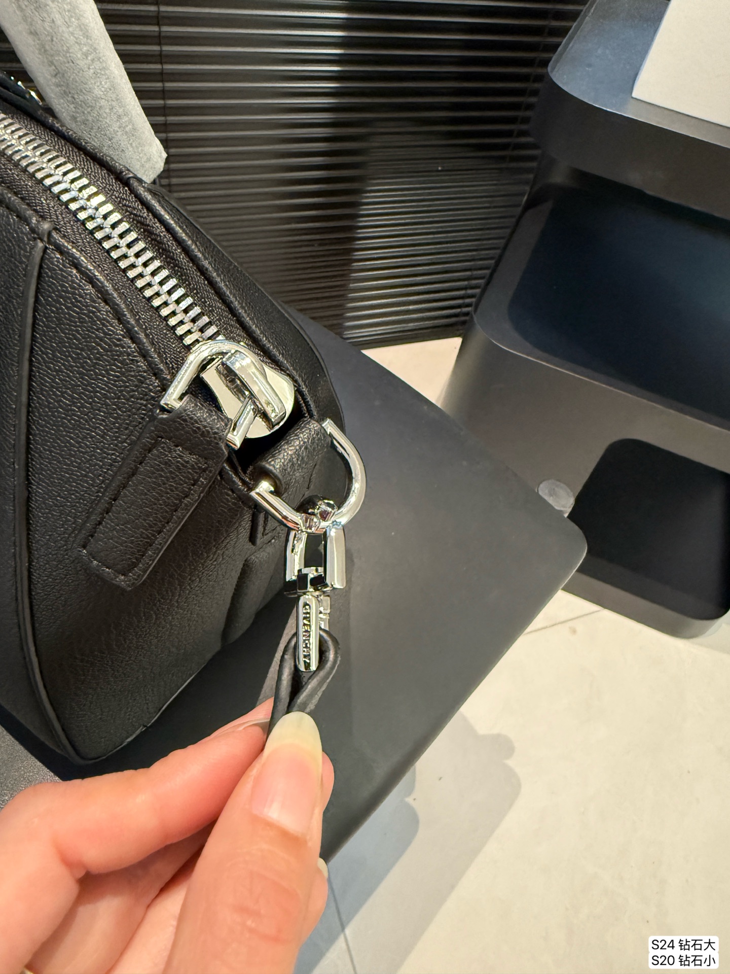 Givenchy Antigona Black & Silver Full-Leather Tote