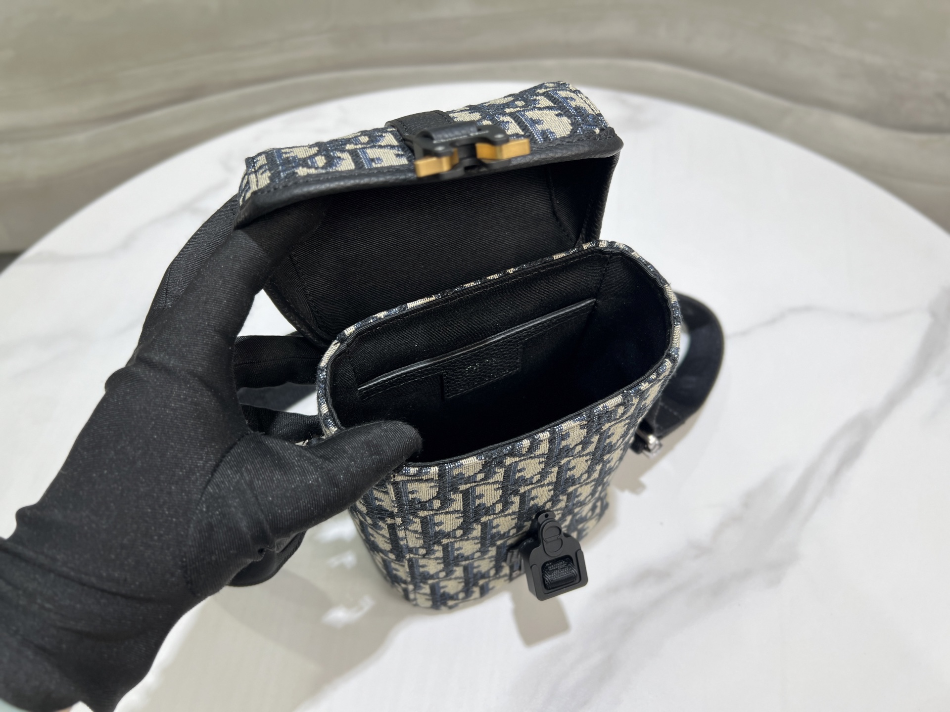 The Dior flap messenger bag