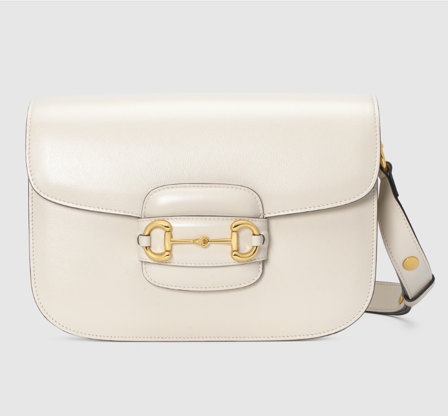 GUCCI HORSEBIT 1955 SHOULDER BAG-White-602204