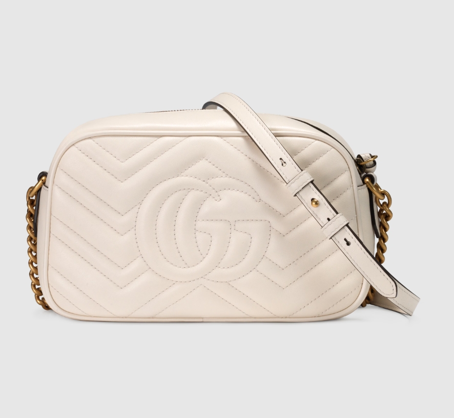 GG MARMONT SMALL SHOULDER BAG-White-447632
