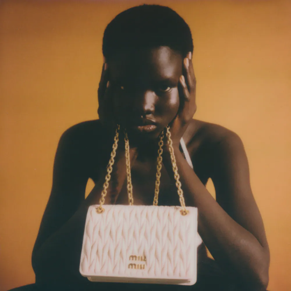 Matelassé nappa leather mini-bag