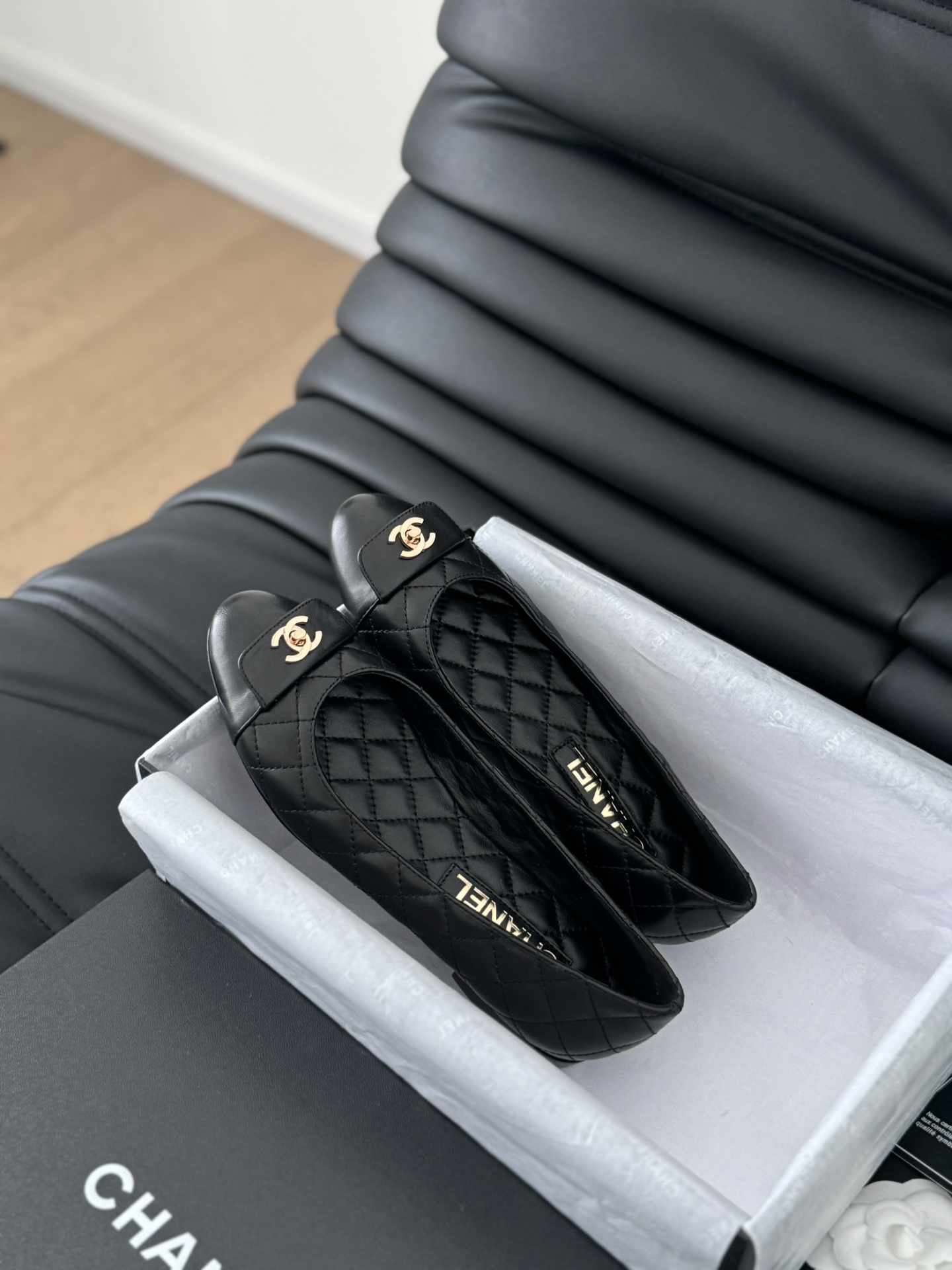 Chanel 24B new schoolbag buckle ballet shoes