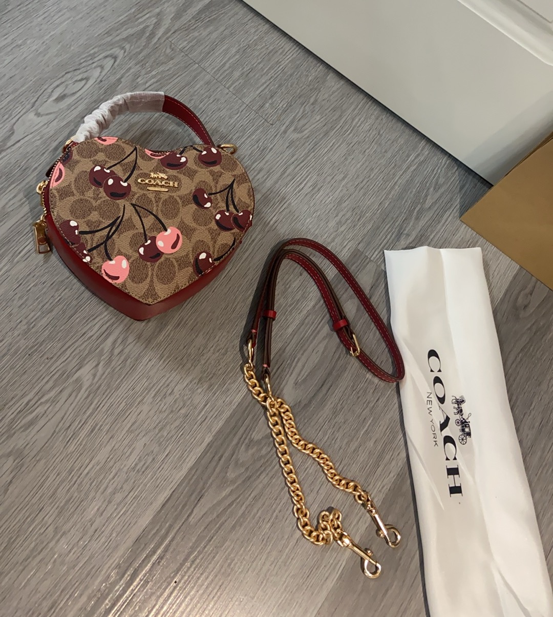 COACH-Teri cute cherry bag