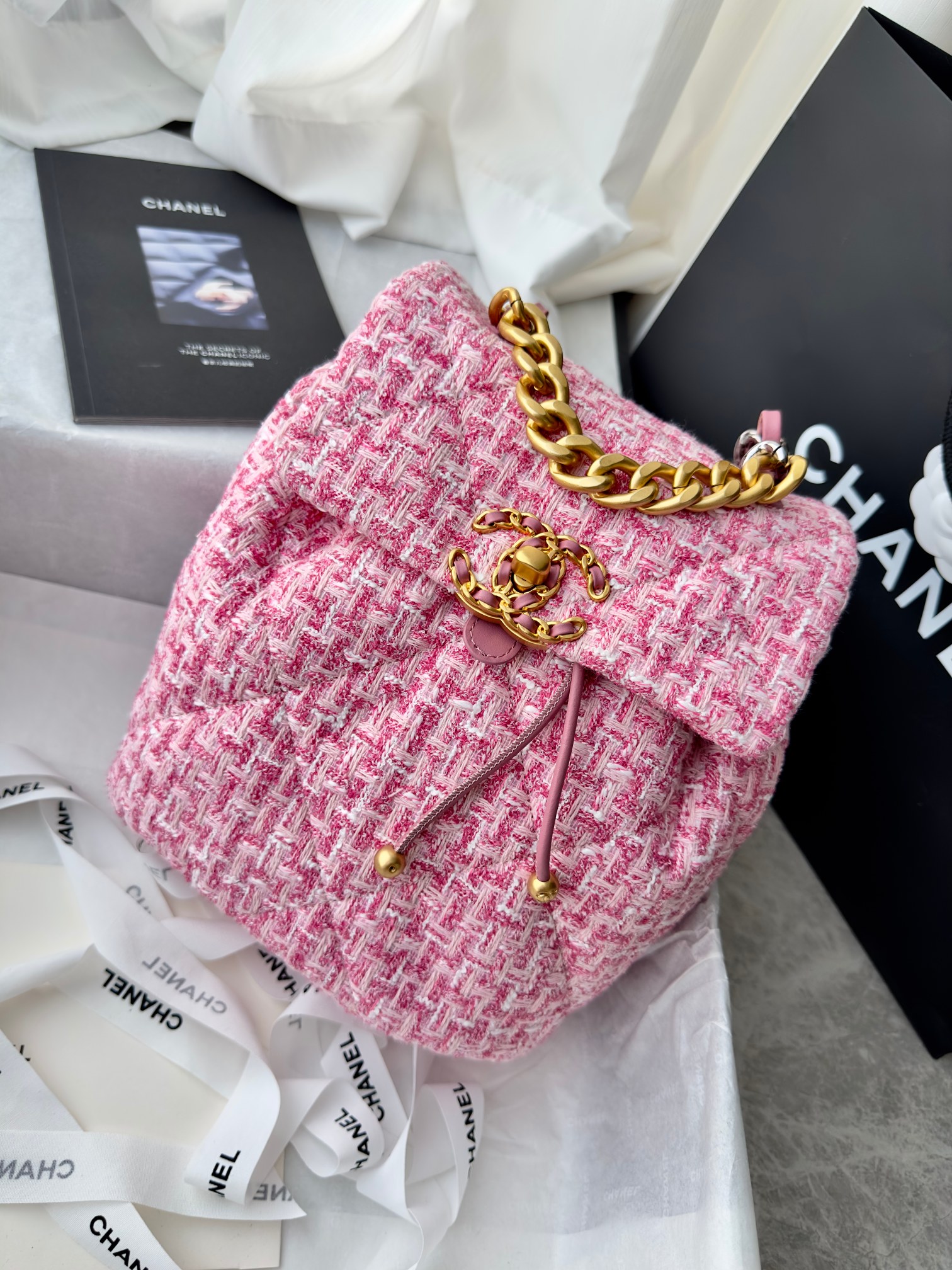 24C19bag Woolen backpack