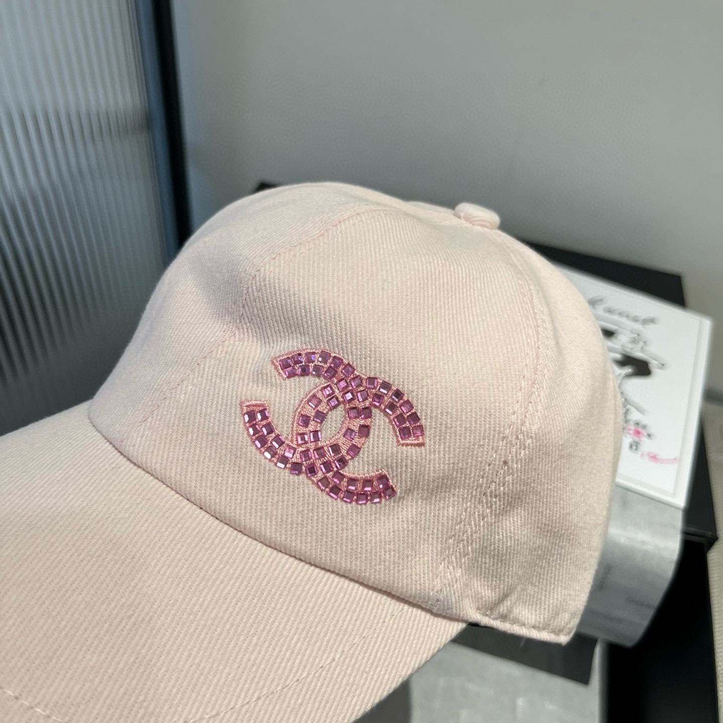 Chanel Diamond-Embellished Baseball Cap