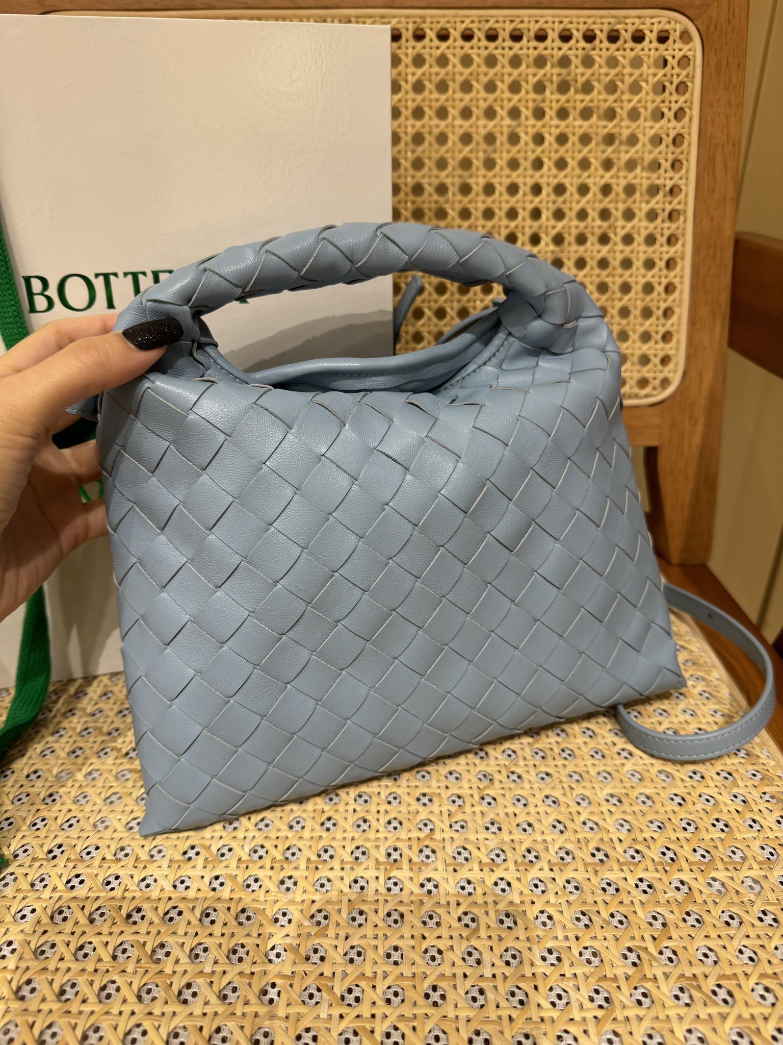 mini Hop crossbody bag Ice blue