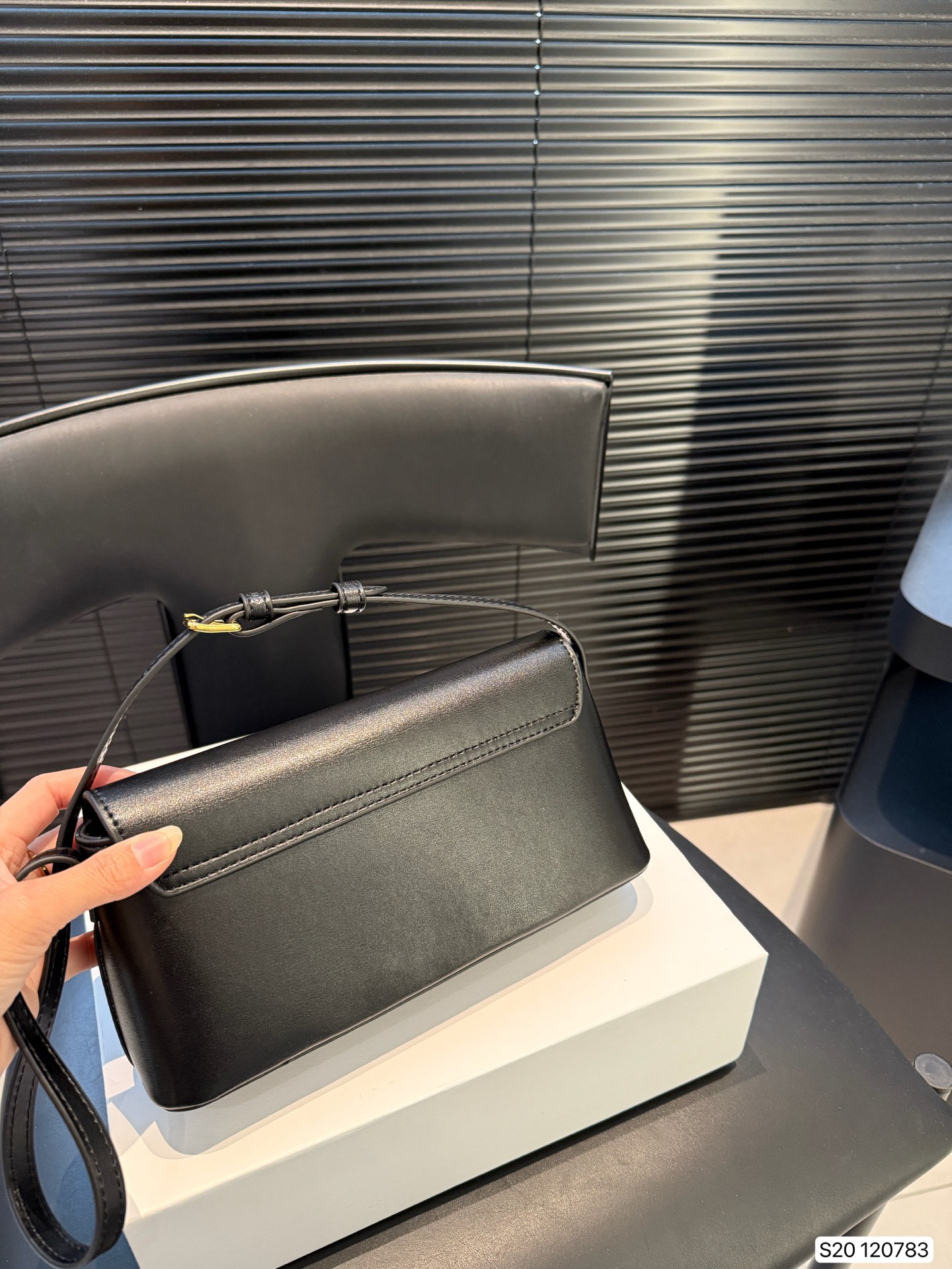 Celine SHOULDER BAG CLAUDE IN shiny calfskin