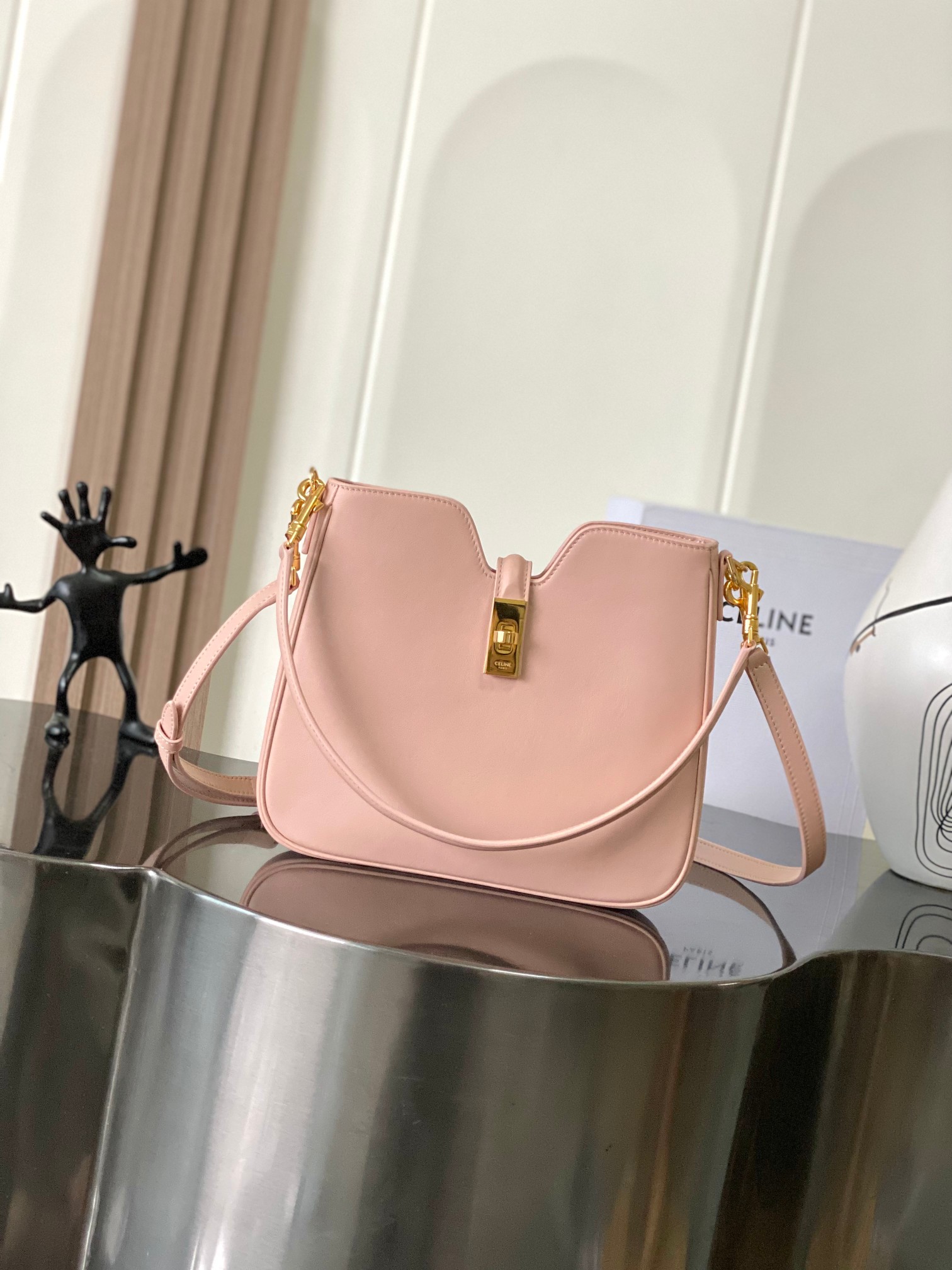 CELINE SMALL CAMILLE 16 SOFT BAG IN SMOOTH CALFSKIN