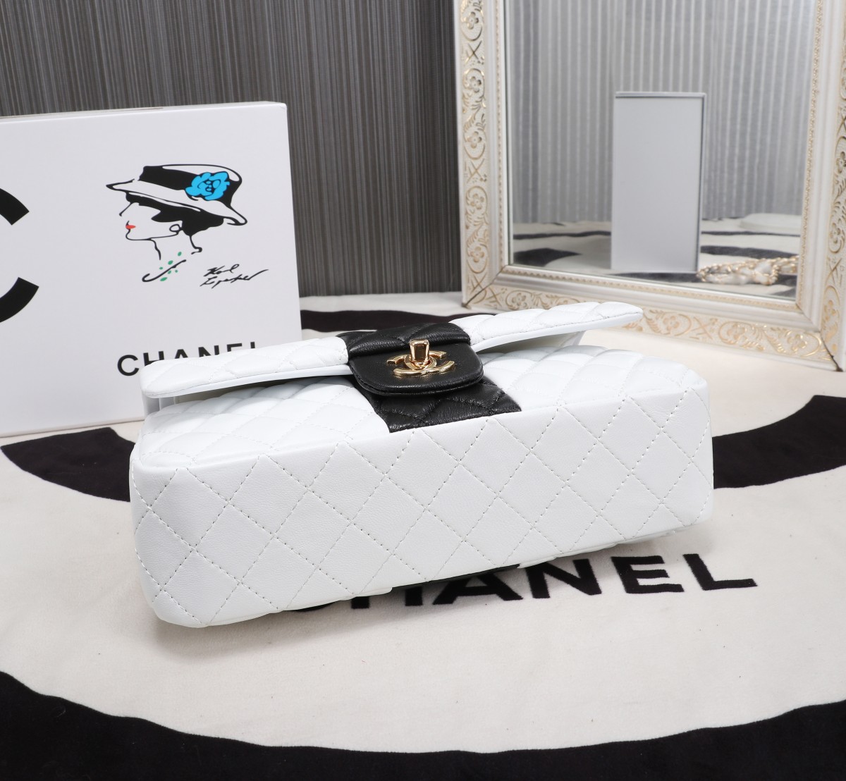 Chanel 2021 CF Two-Tone Flap Bag