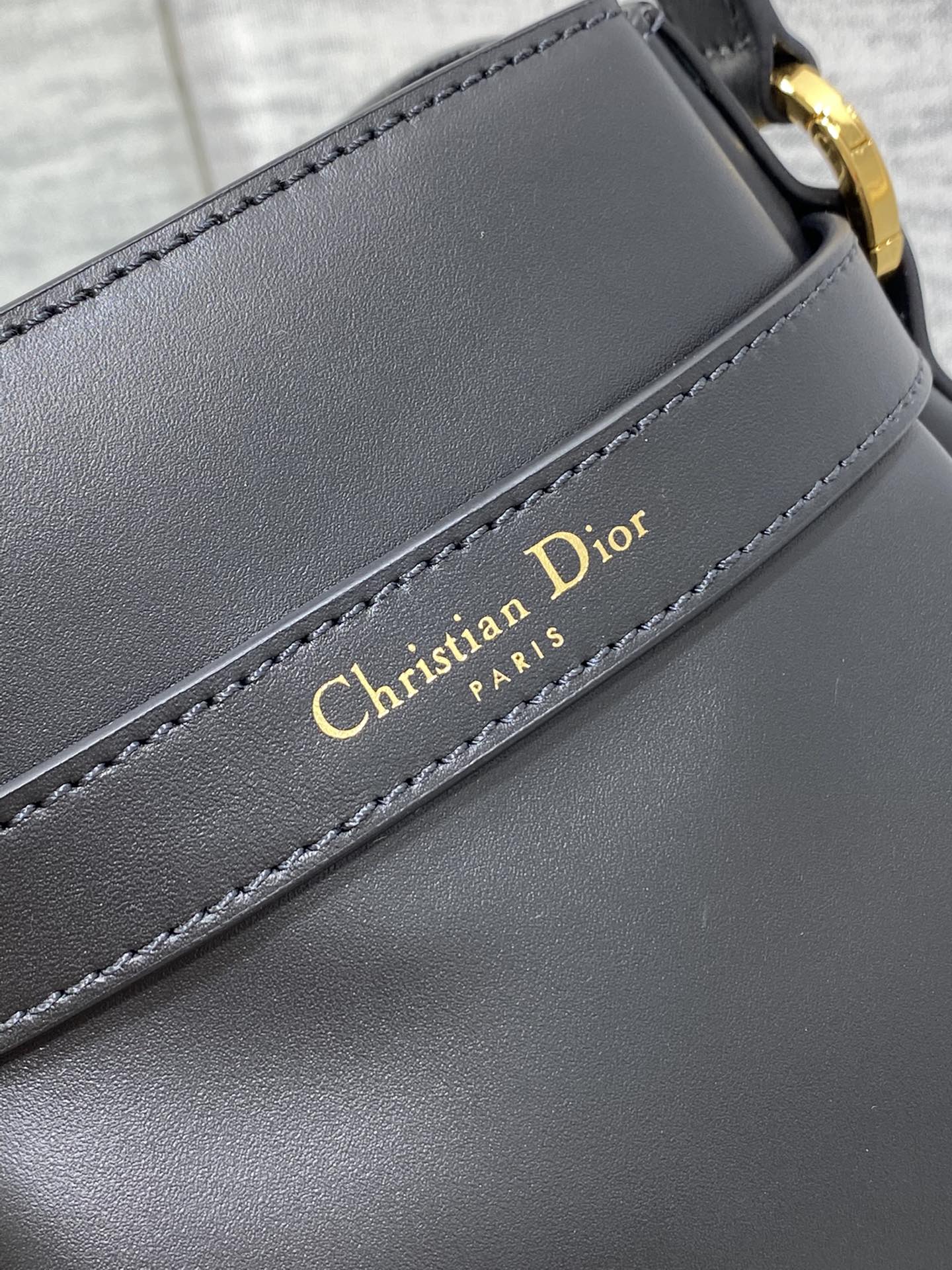 DIOR-Black calfskin C'est Dior bag