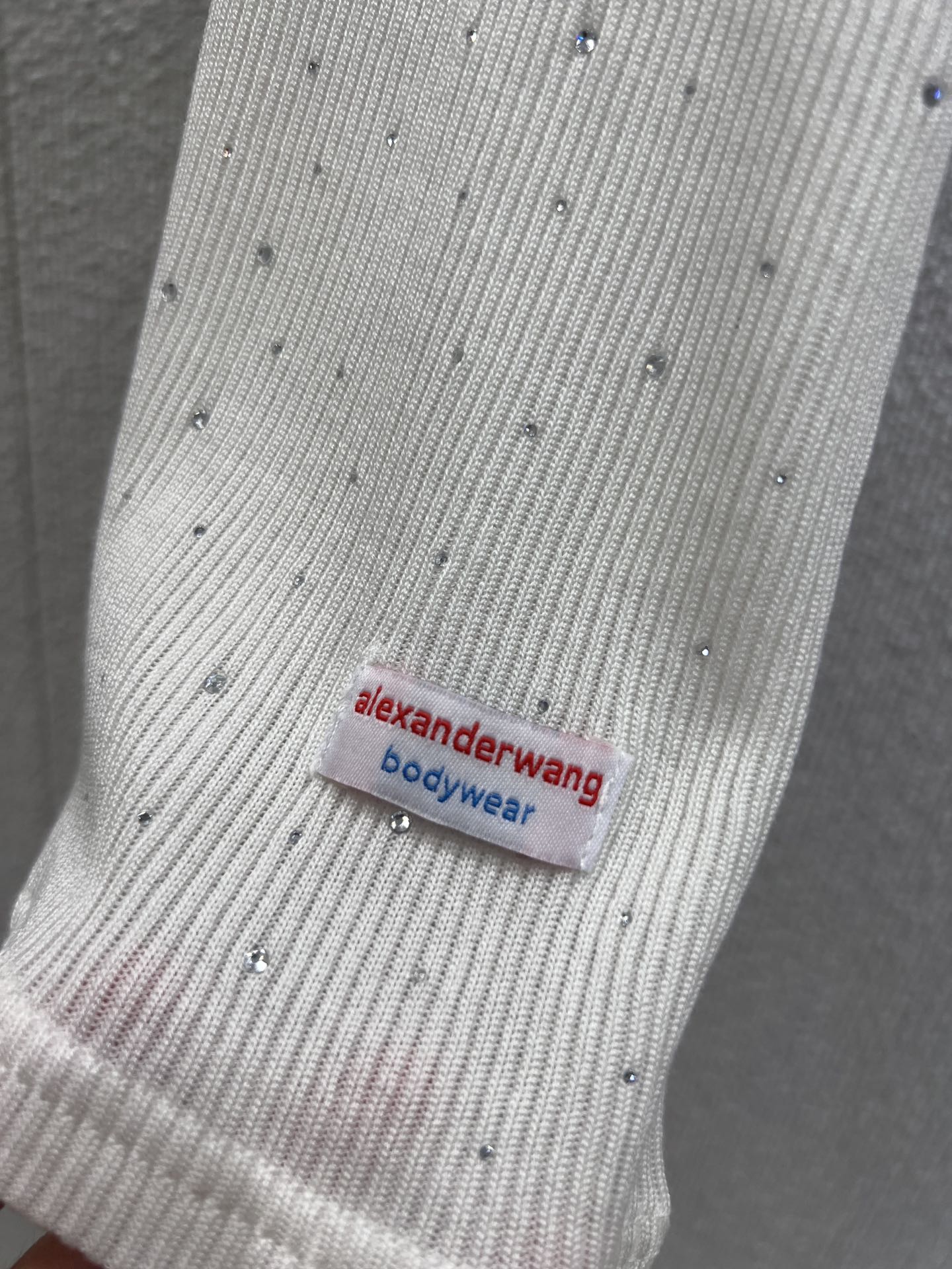 Alexander Wang Crystal-Embellished Racerback Tank