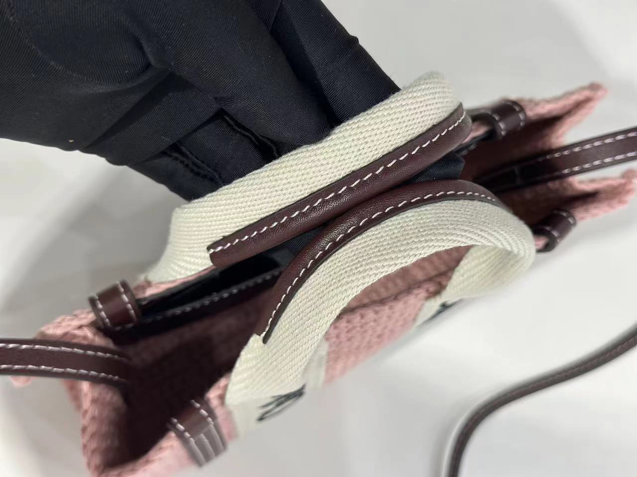 Chloé Mini Woody Tote Bag in Crochet