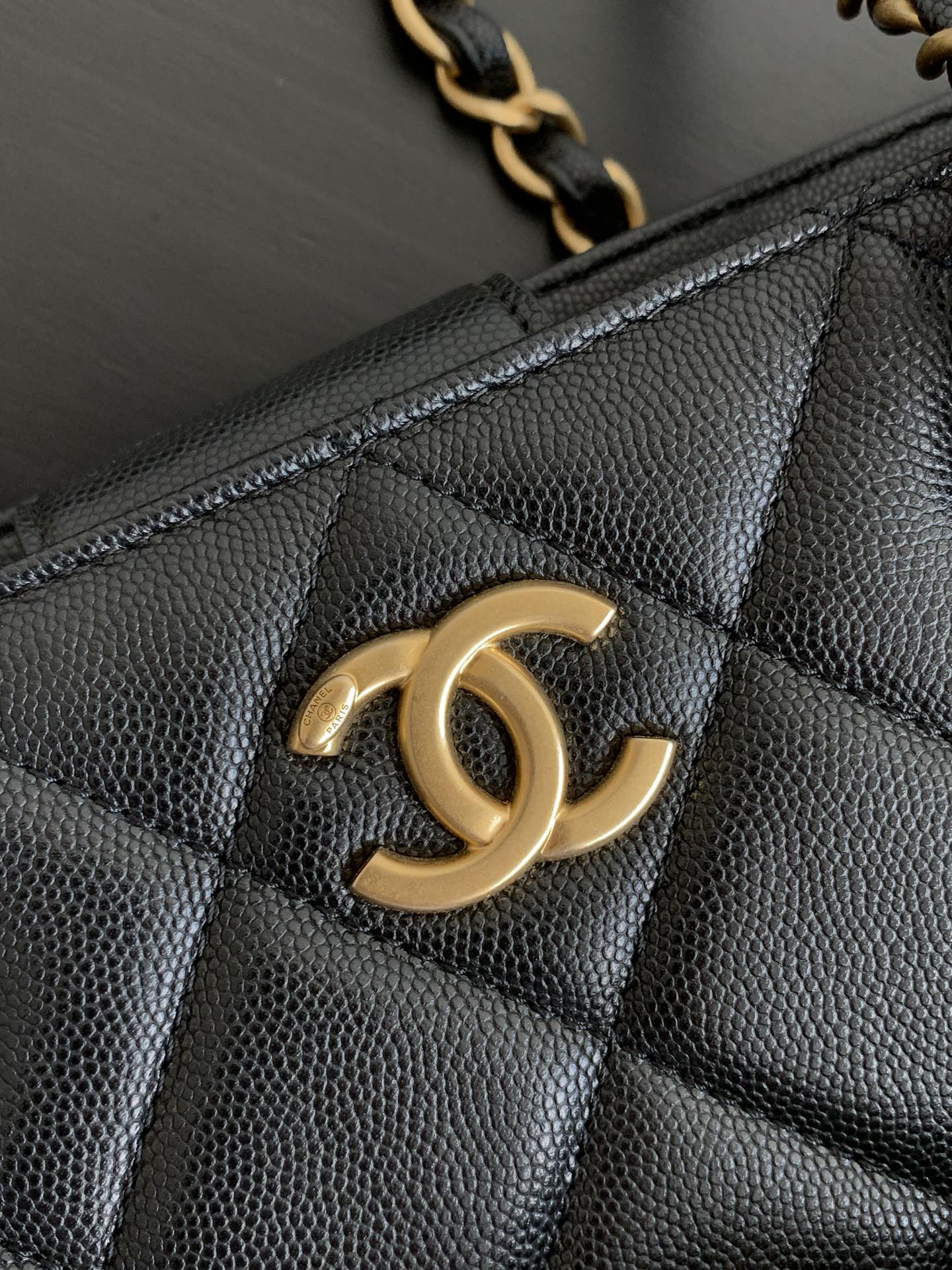 Chanel-24A Two-in-One Letter Tote Bag in Black