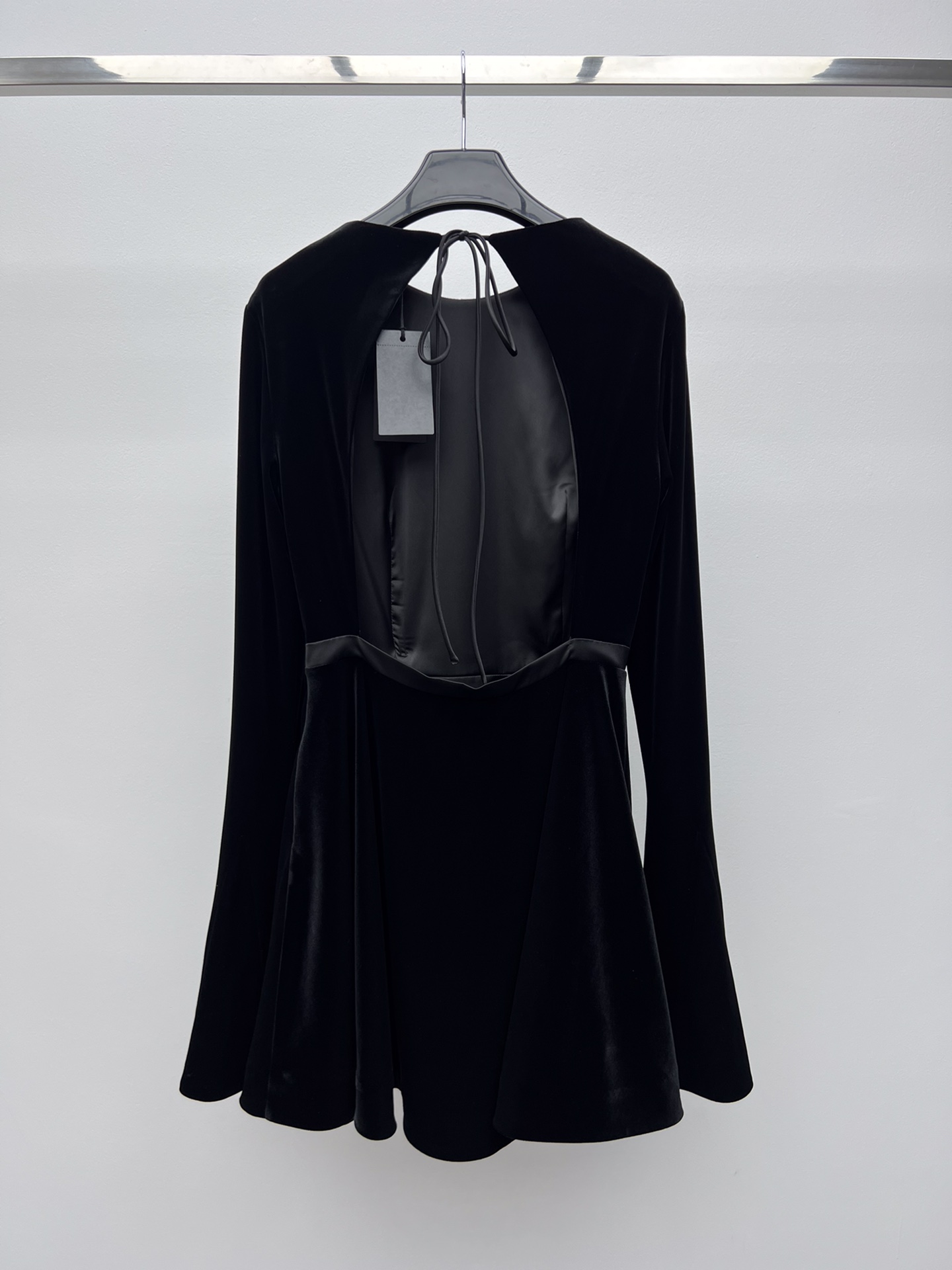 Saint Laurent Velvet Backless Dress