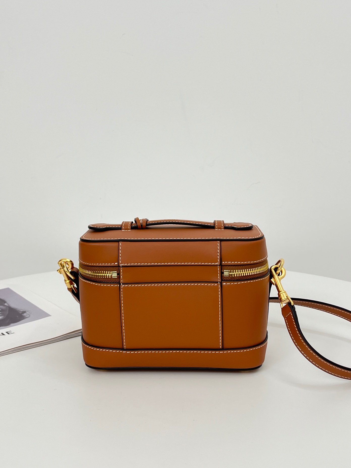 Celine Vanity Case in Caramel
