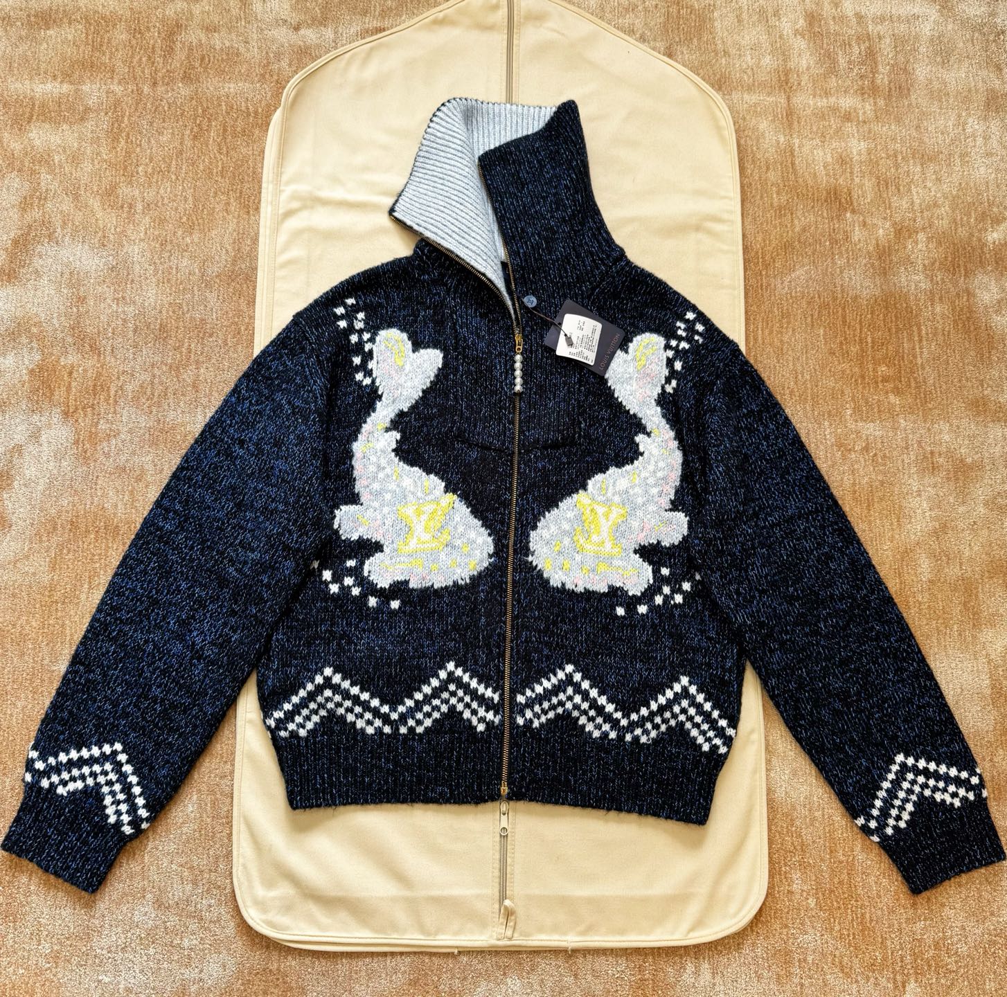 LV Zippered Knitted Blouson