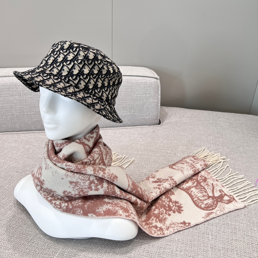 Dior pink jungle scarf
