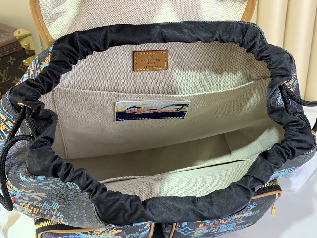 LV N40755 Montsouris Cargo Backpack