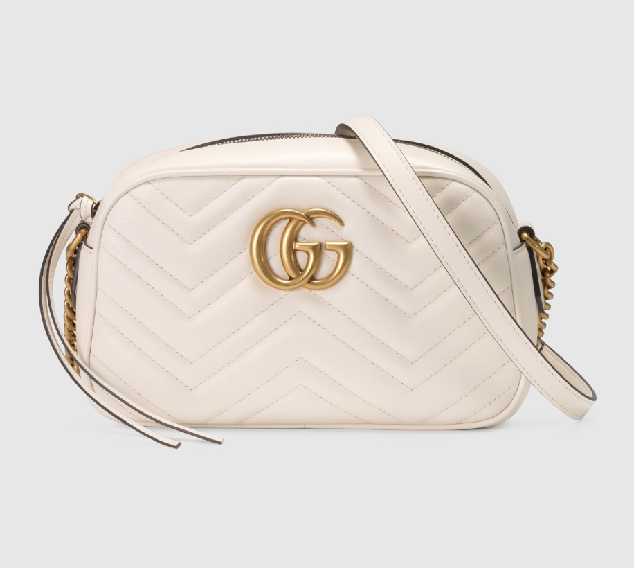 GG MARMONT SMALL SHOULDER BAG-White-447632