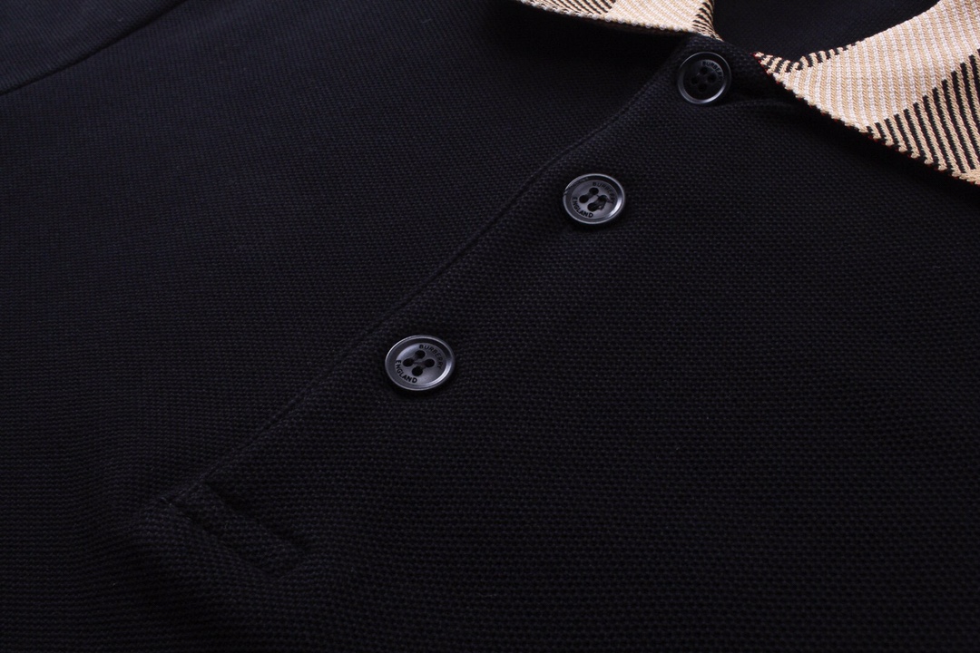 New product -BBR plaid collar polo short sleeve