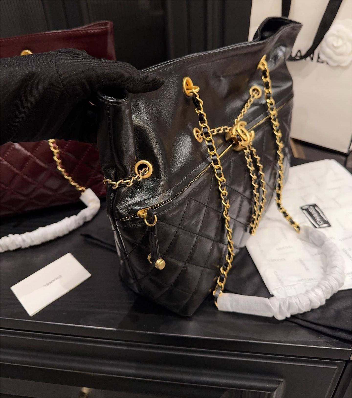 Chanel Drawstring Tote Bag