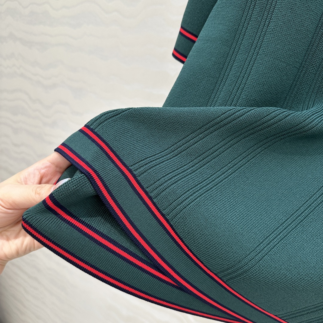 GUCCI Polo shirt with striped trim