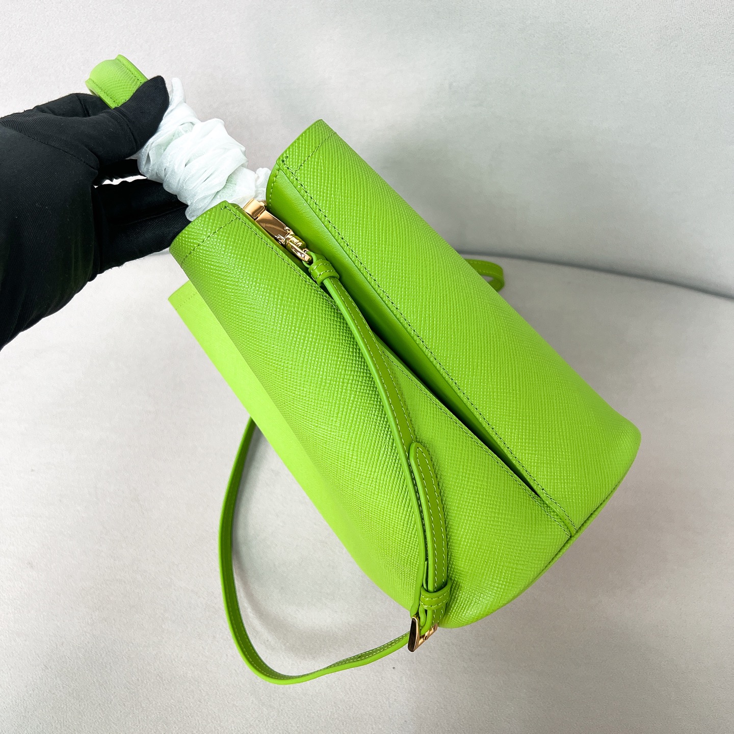 Prada 1BA212 Panier Saffiano Leather Bucket Bag