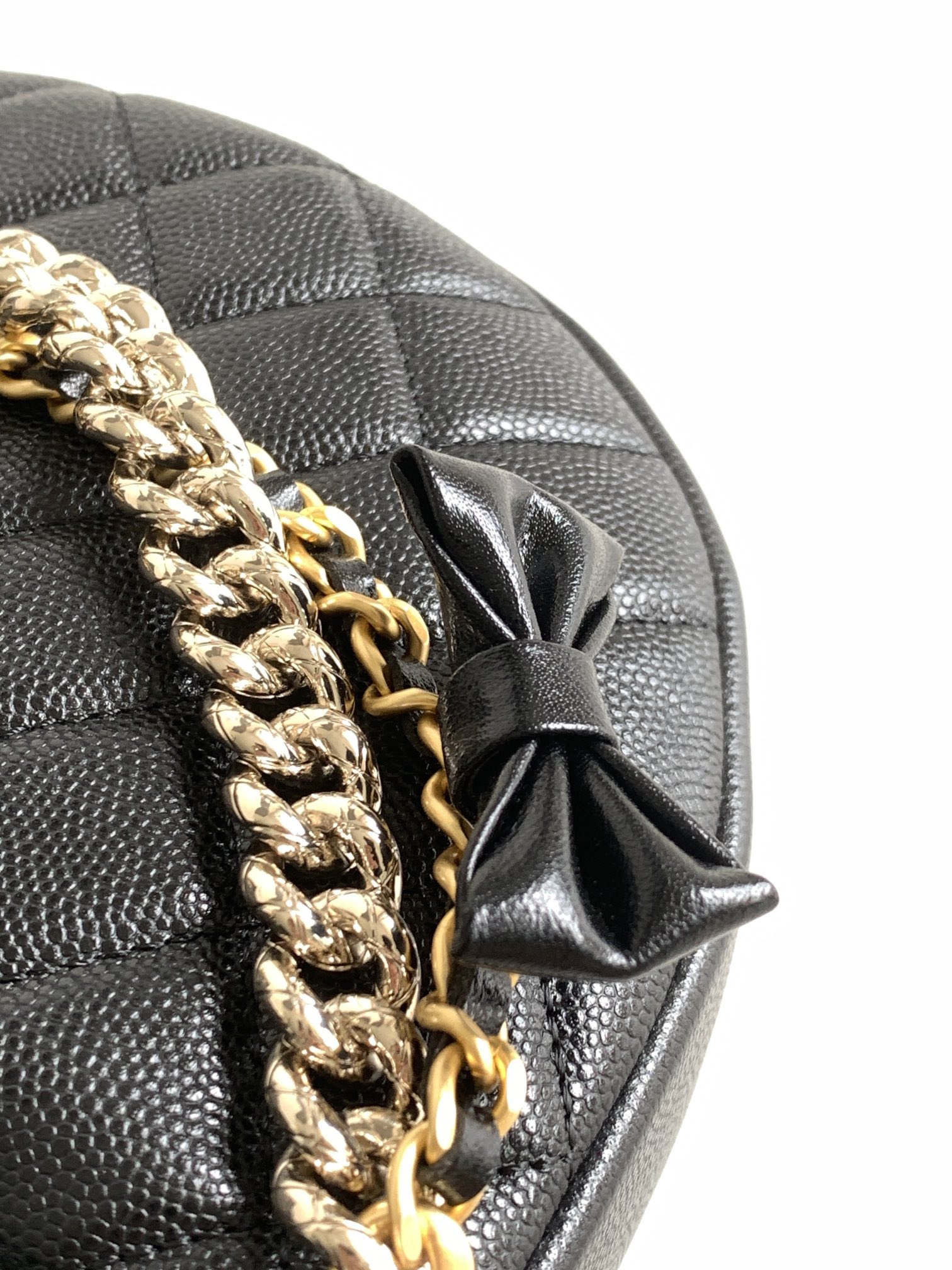 Chanel 24s black-pink gold bag