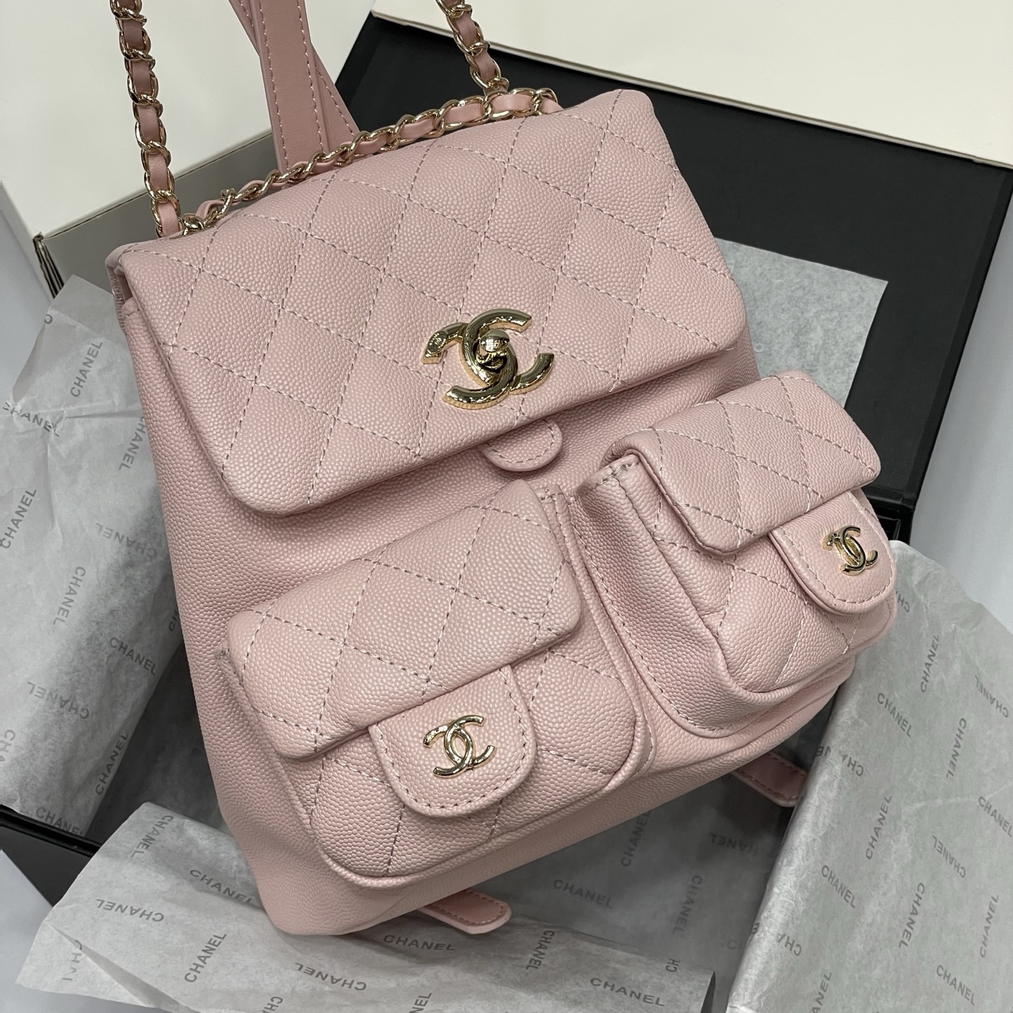 Chanel 25P Dumont Backpack in Pink