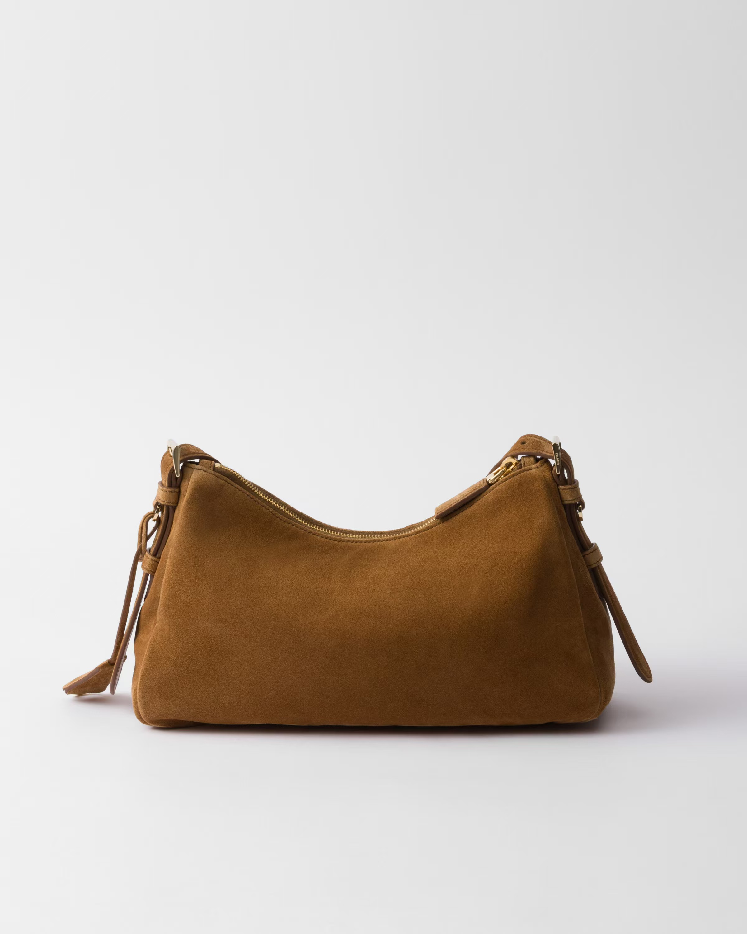 Prada Aimée medium suede shoulder bag