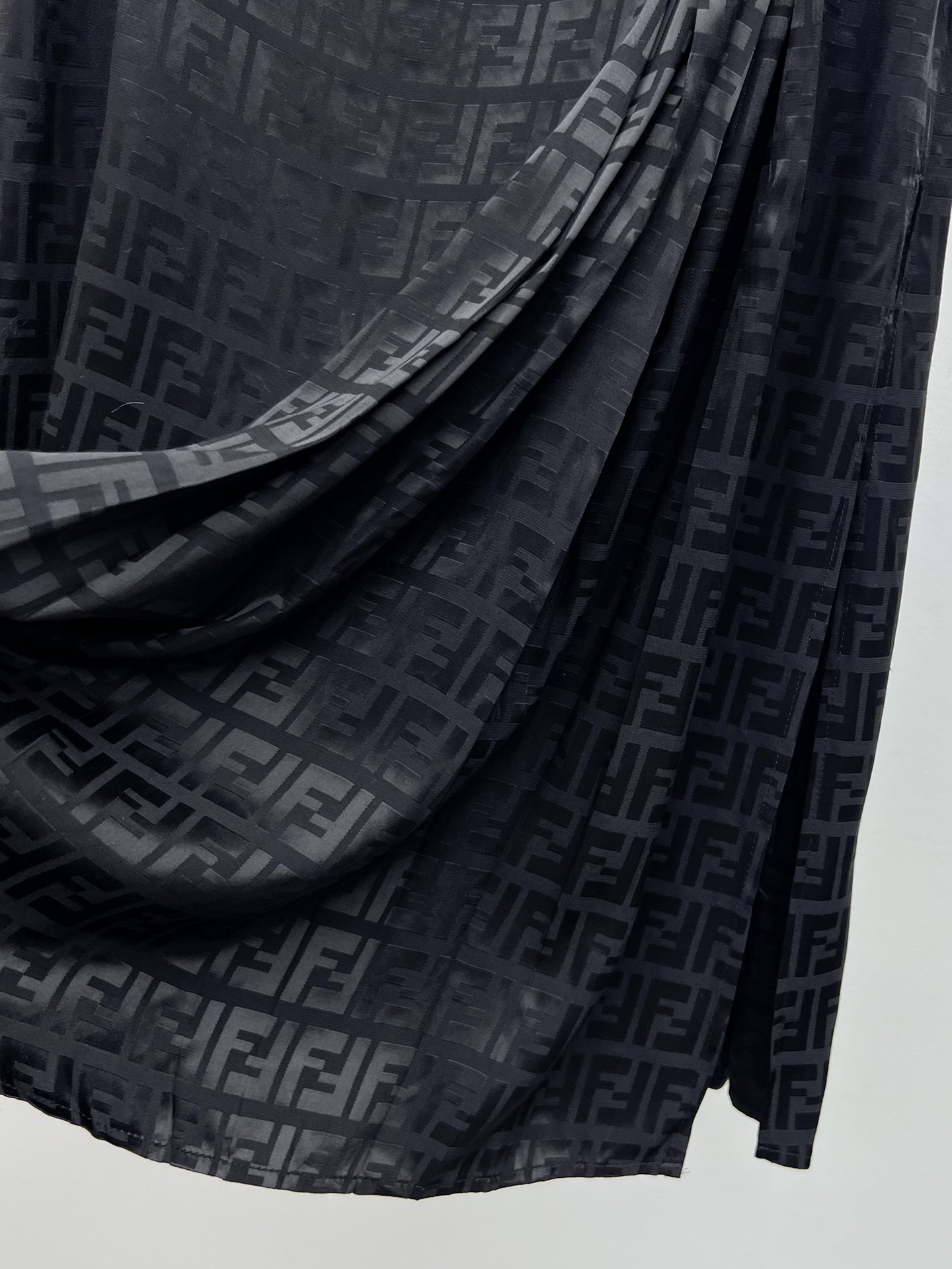 FENDI-Split Jacquard Half Skirt