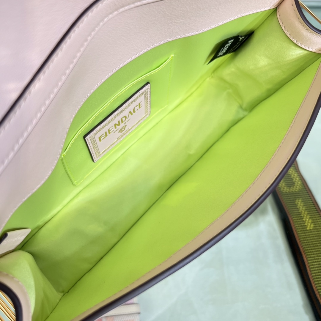 Fendi-Versace by Signature Square Baguette Handbag