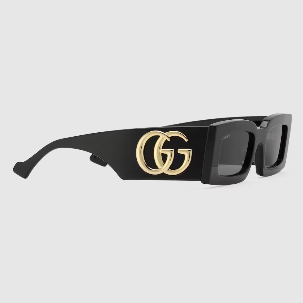 GUCCI-Rectangular frame sunglasses