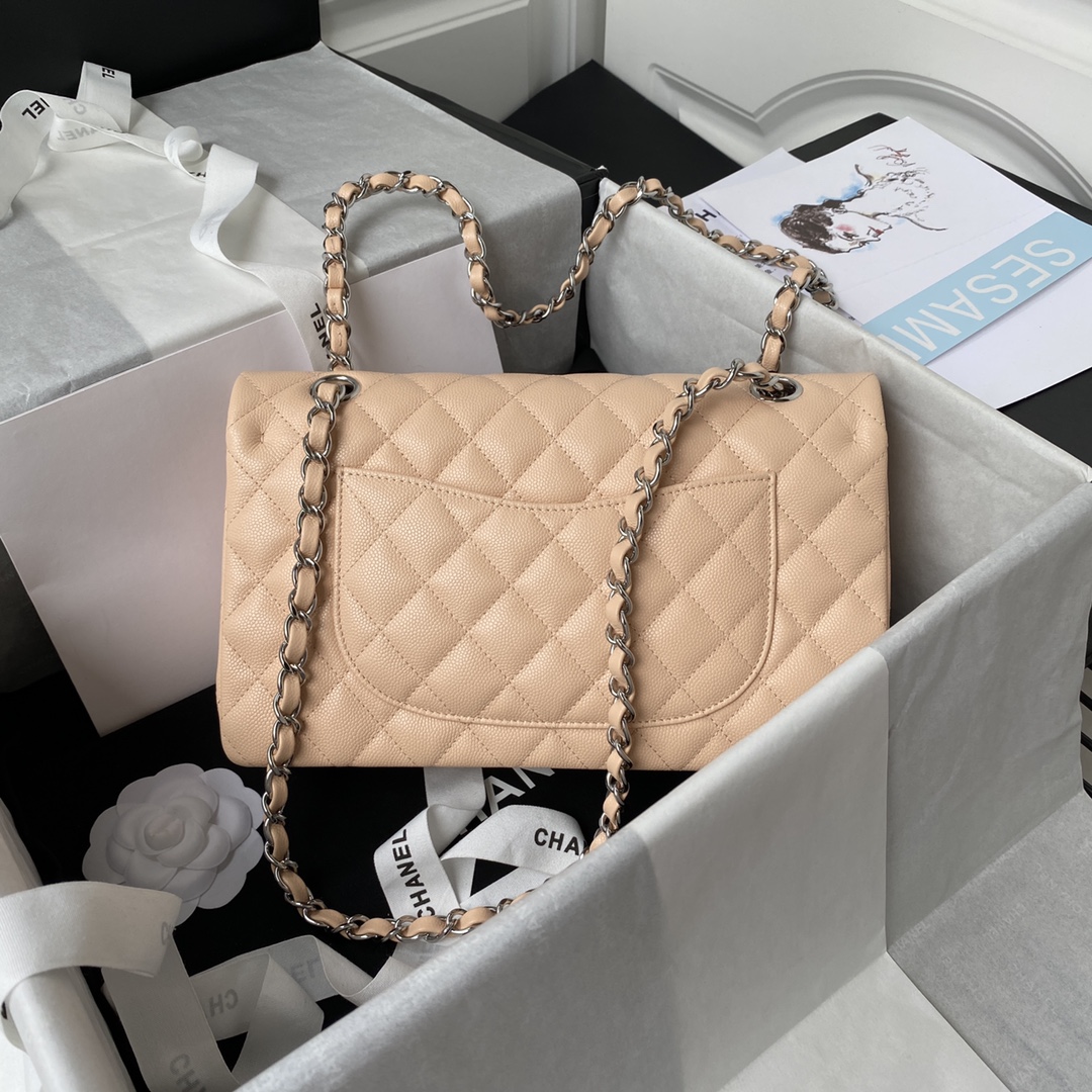 Chanel Classic Flap Bag-Nude