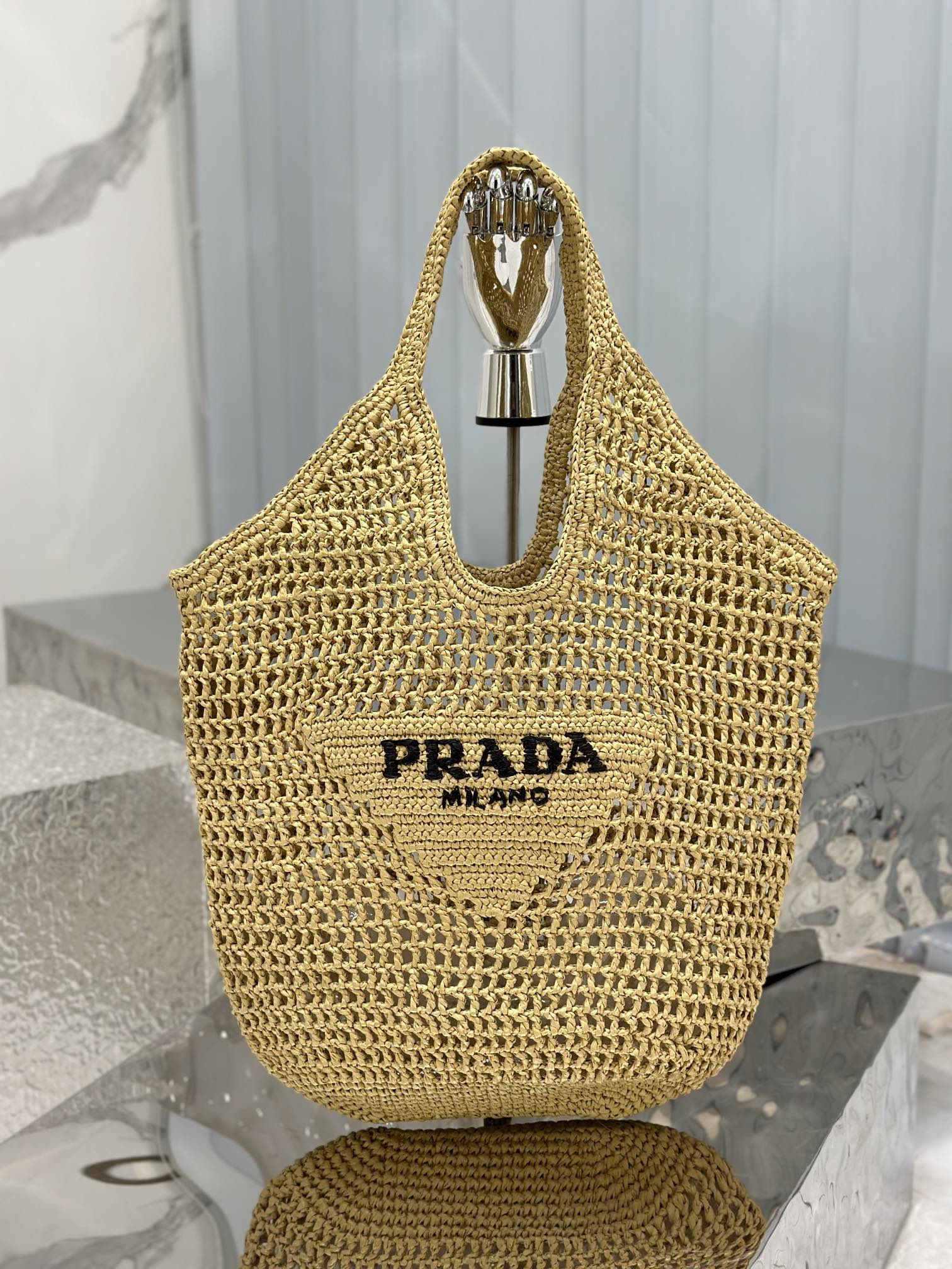 PRADA Crochet Tote Bag 1BG424