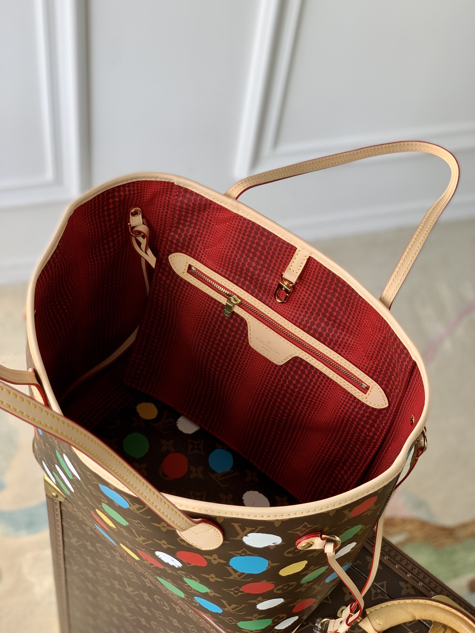 Louis Vuitton M46381 LV x YK Neverfull MM