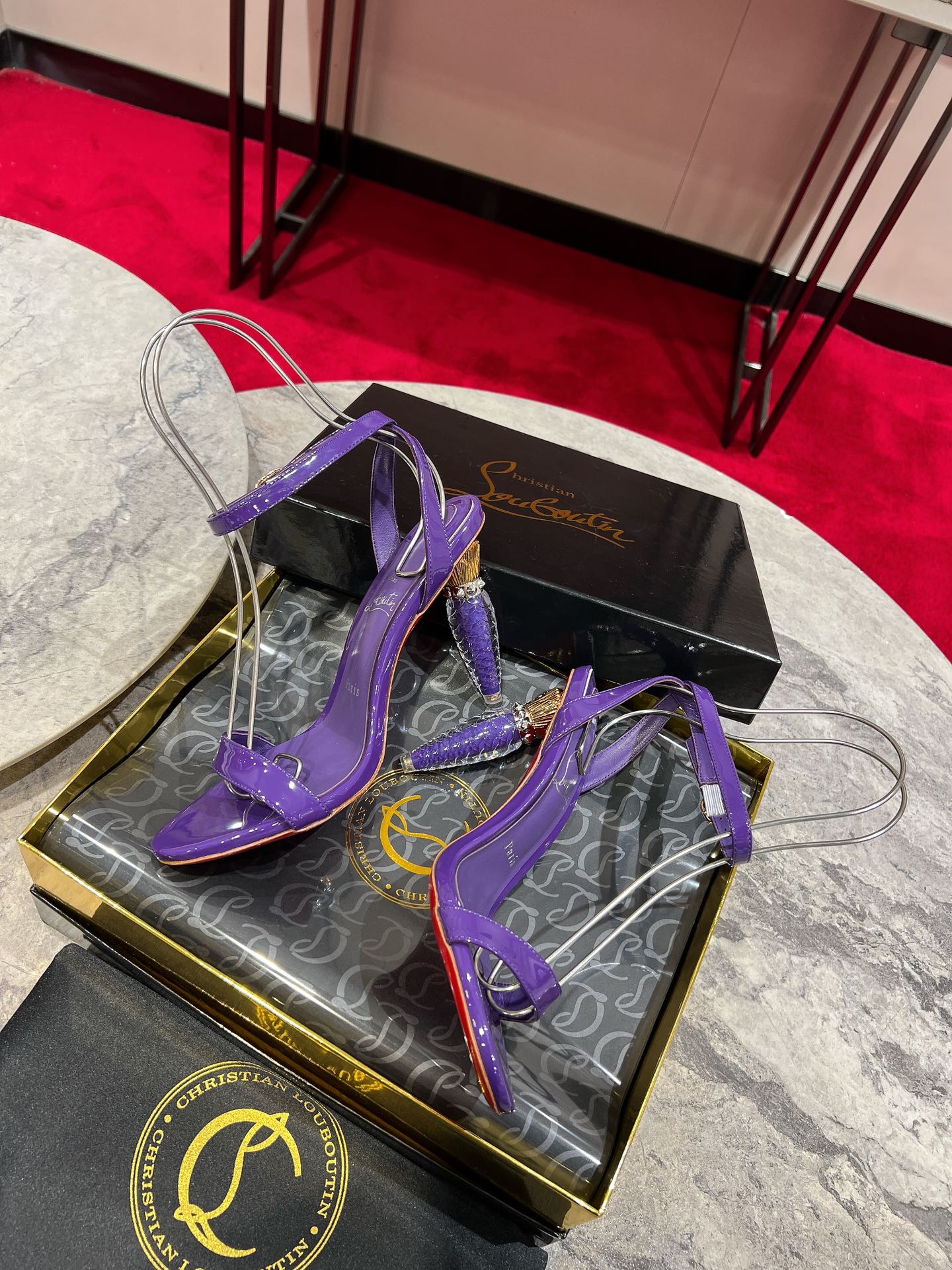 Christian Louboutin “Queen’s Scepter” Heeled Sandals