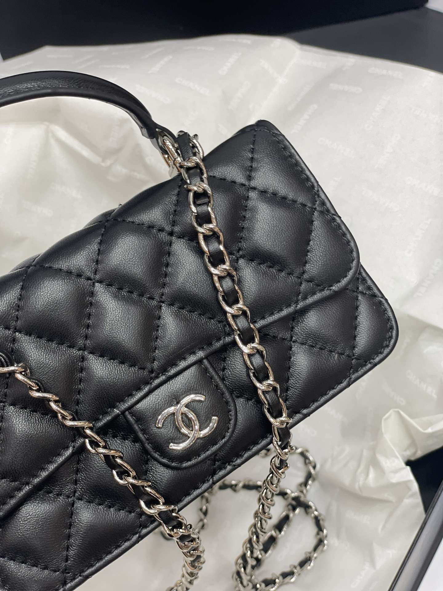 Chanel's new mini woc Purse-black