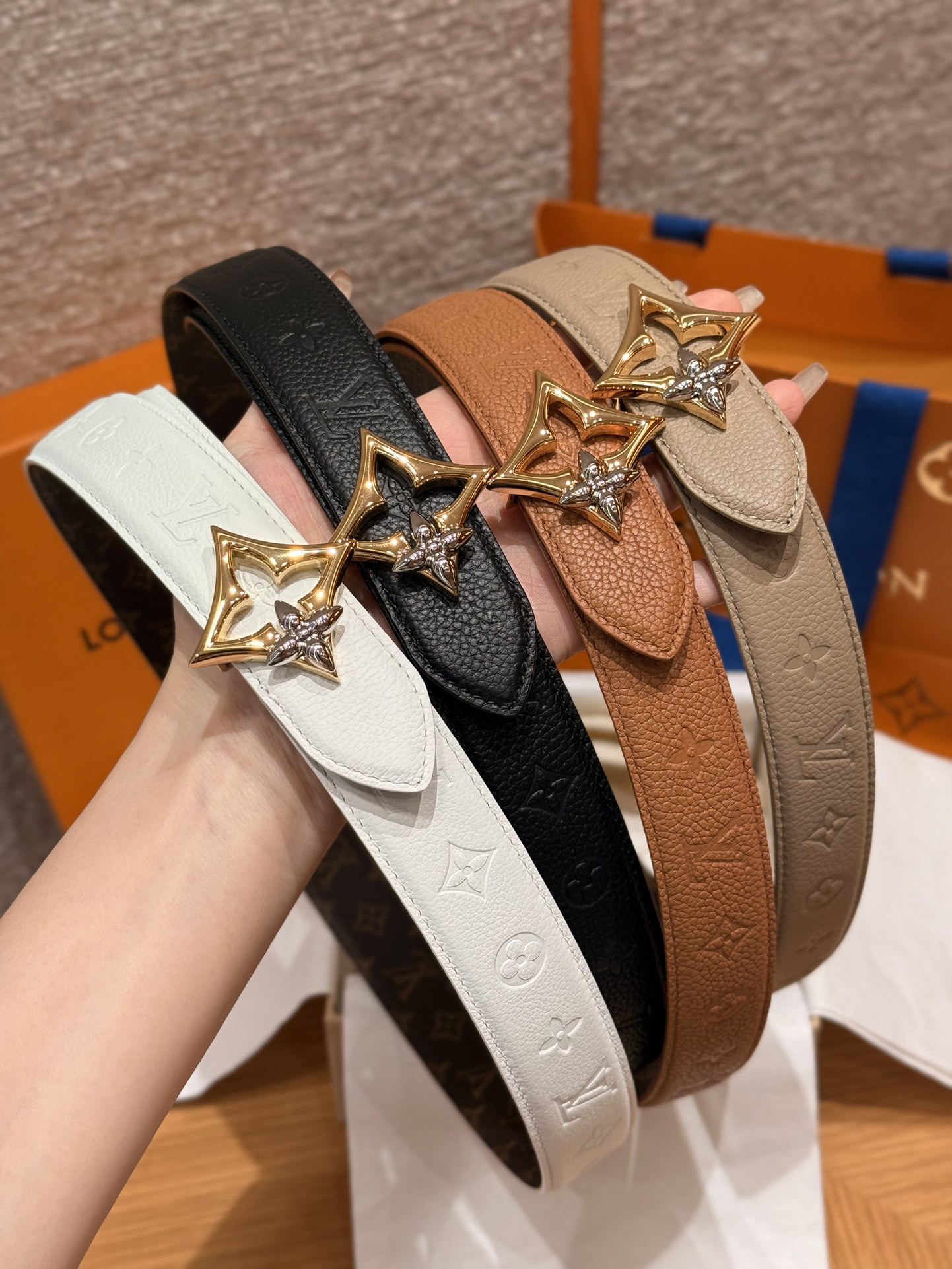 New women's double-sided belt