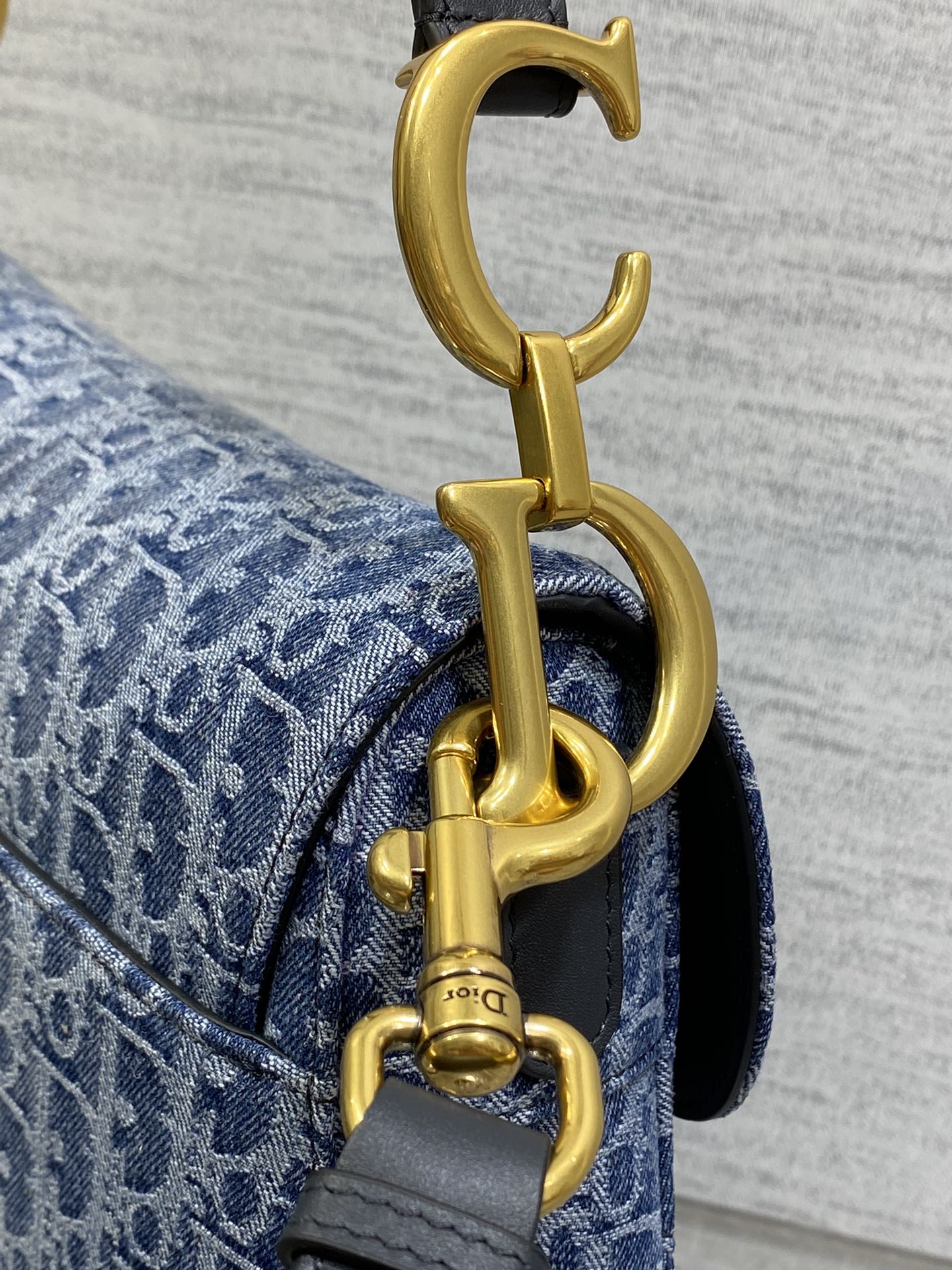 Dior- Original Leather Saddle Denim Bag