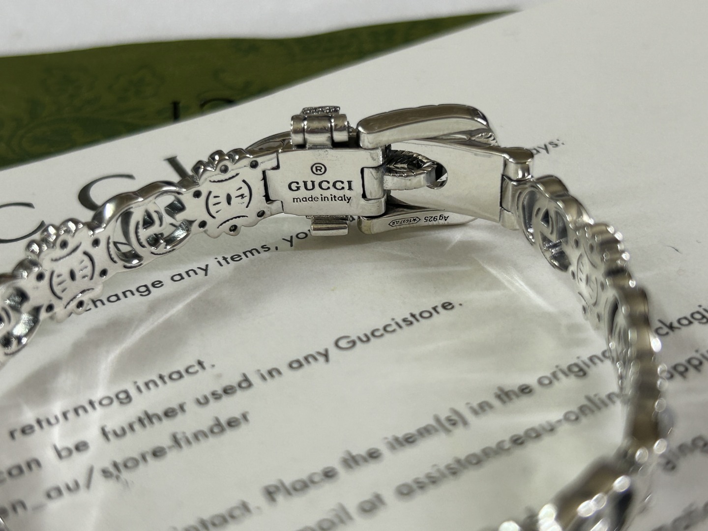 Gucci Turquoise Buckle Bracelet