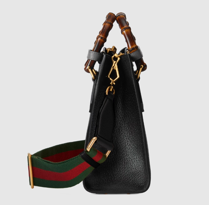 GUCCI DIANA SMALL TOTE BAG-Black-‎702721
