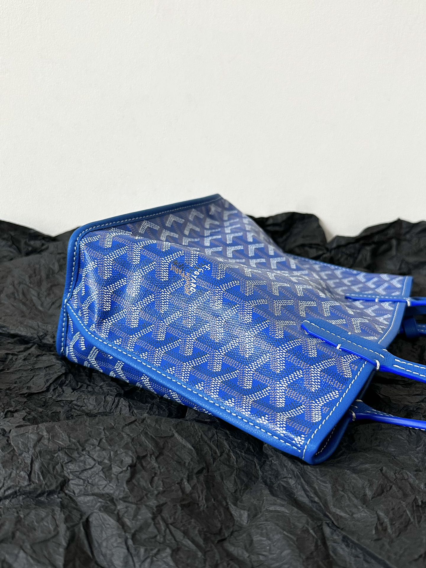 Shopping bag mini gray Sky blue