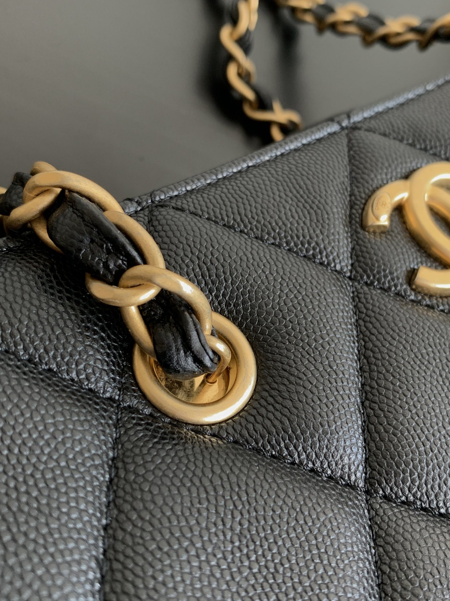 Chanel-24A Two-in-One Letter Tote Bag in Black